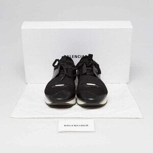 Balenciaga Black Neoprene/Leather Tess S Gomma Sneakers Size 8.5/39